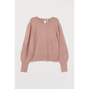 H&M Pink Puff-Sleeved Sweater